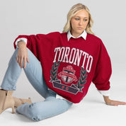 TORONTO FC CLASSIC ARCHIVES PREMIUM FLEECE DROP SHOULDER CREWNECK PULLOVER