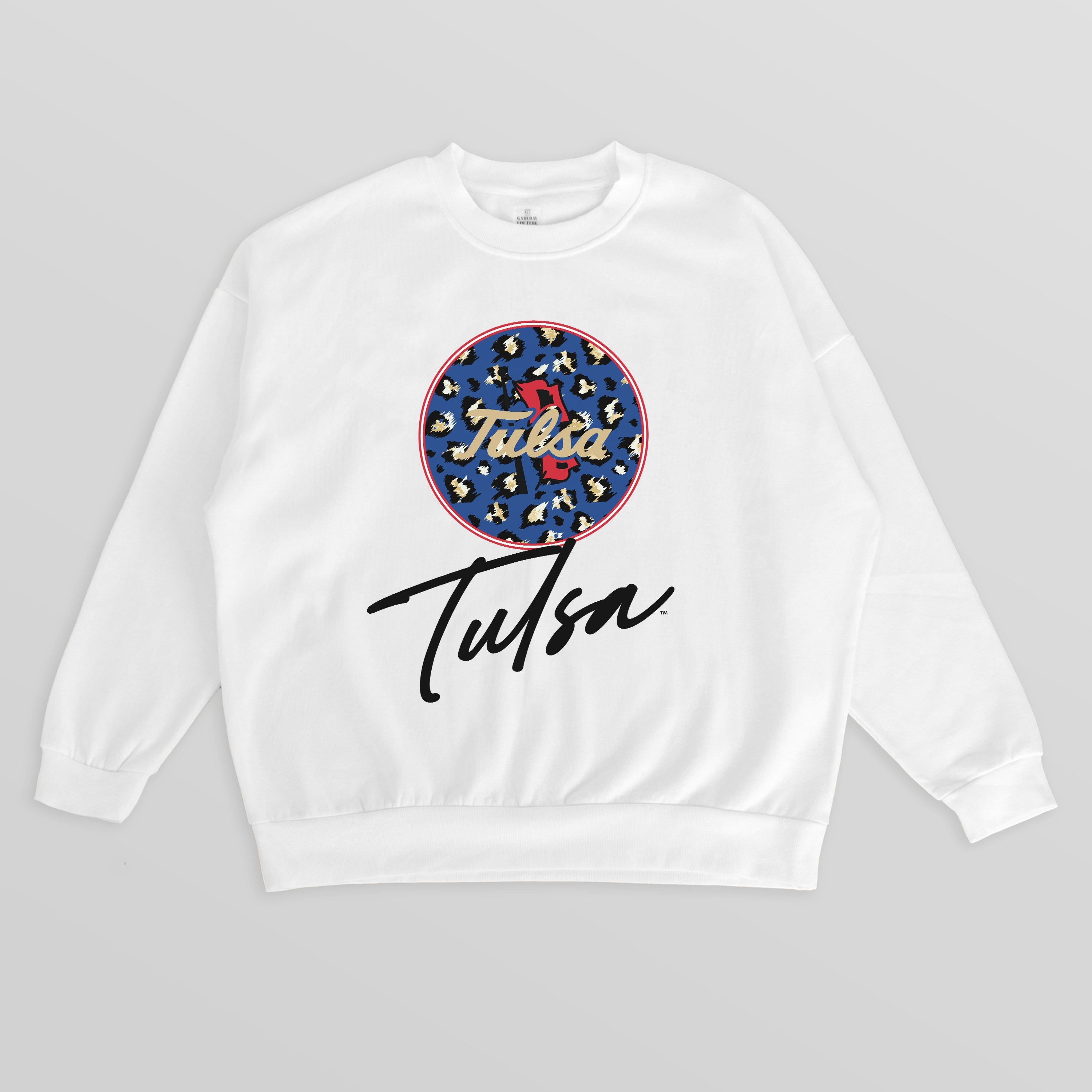 TULSA GOLDEN HURRICANE WILD BREAKTHROUGH PREMIUM FLEECE CREWNECK PULLOVER