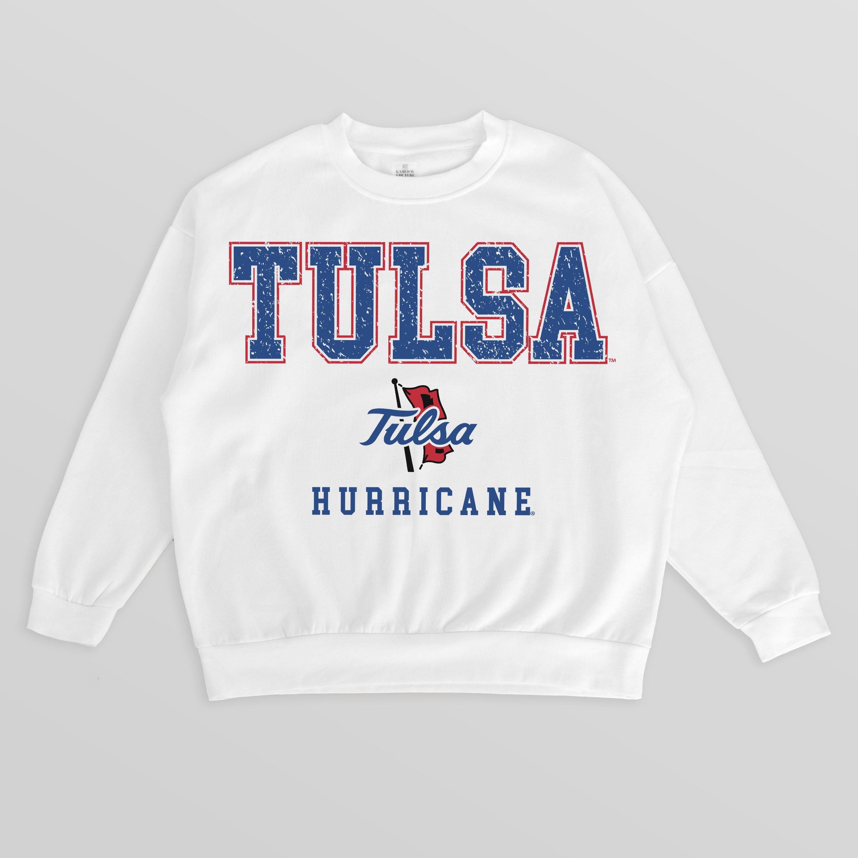 TULSA GOLDEN HURRICANE FREESTYLE PREMIUM FLEECE CREWNECK PULLOVER