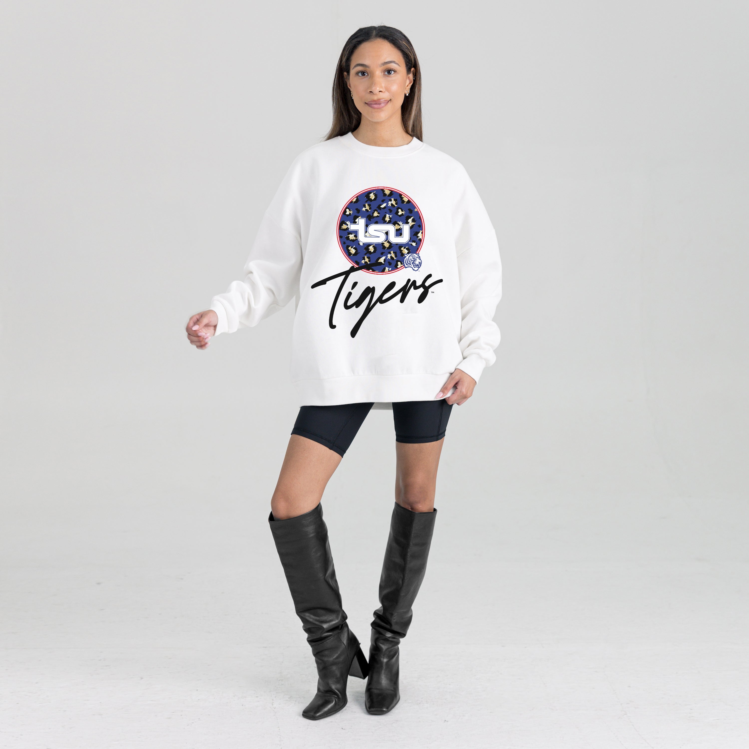 TENNESSEE STATE TIGERS WILD BREAKTHROUGH PREMIUM FLEECE CREWNECK PULLOVER