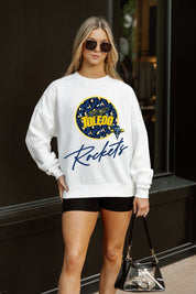 TOLEDO ROCKETS WILD BREAKTHROUGH PREMIUM FLEECE CREWNECK PULLOVER