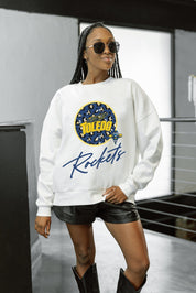 TOLEDO ROCKETS WILD BREAKTHROUGH PREMIUM FLEECE CREWNECK PULLOVER