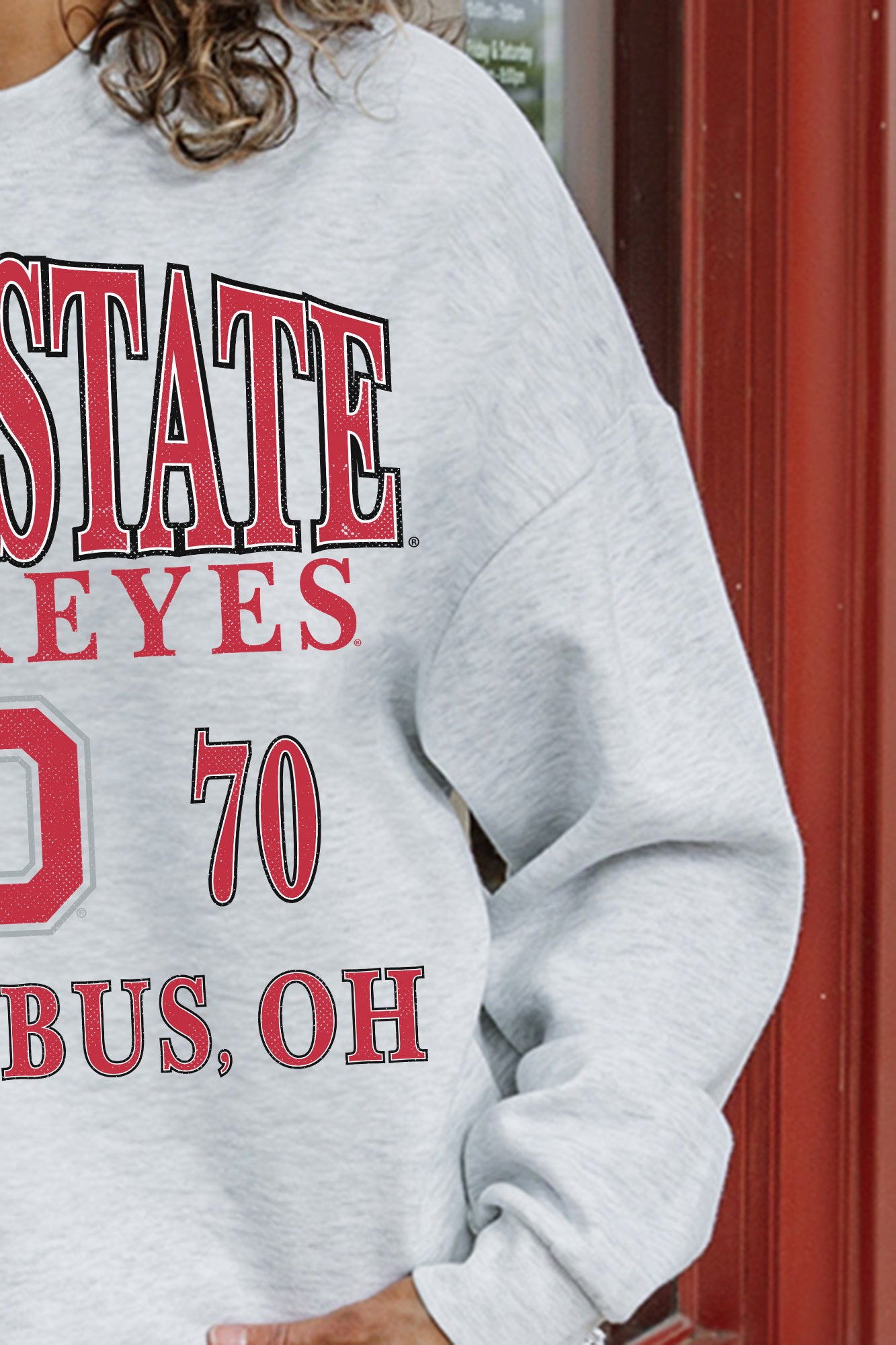 OHIO STATE BUCKEYES Allegiance Fleece Drop-Shoulder Pullover