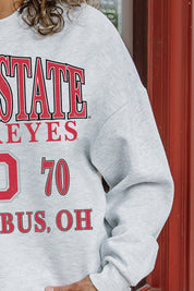OHIO STATE BUCKEYES Allegiance Fleece Drop-Shoulder Pullover