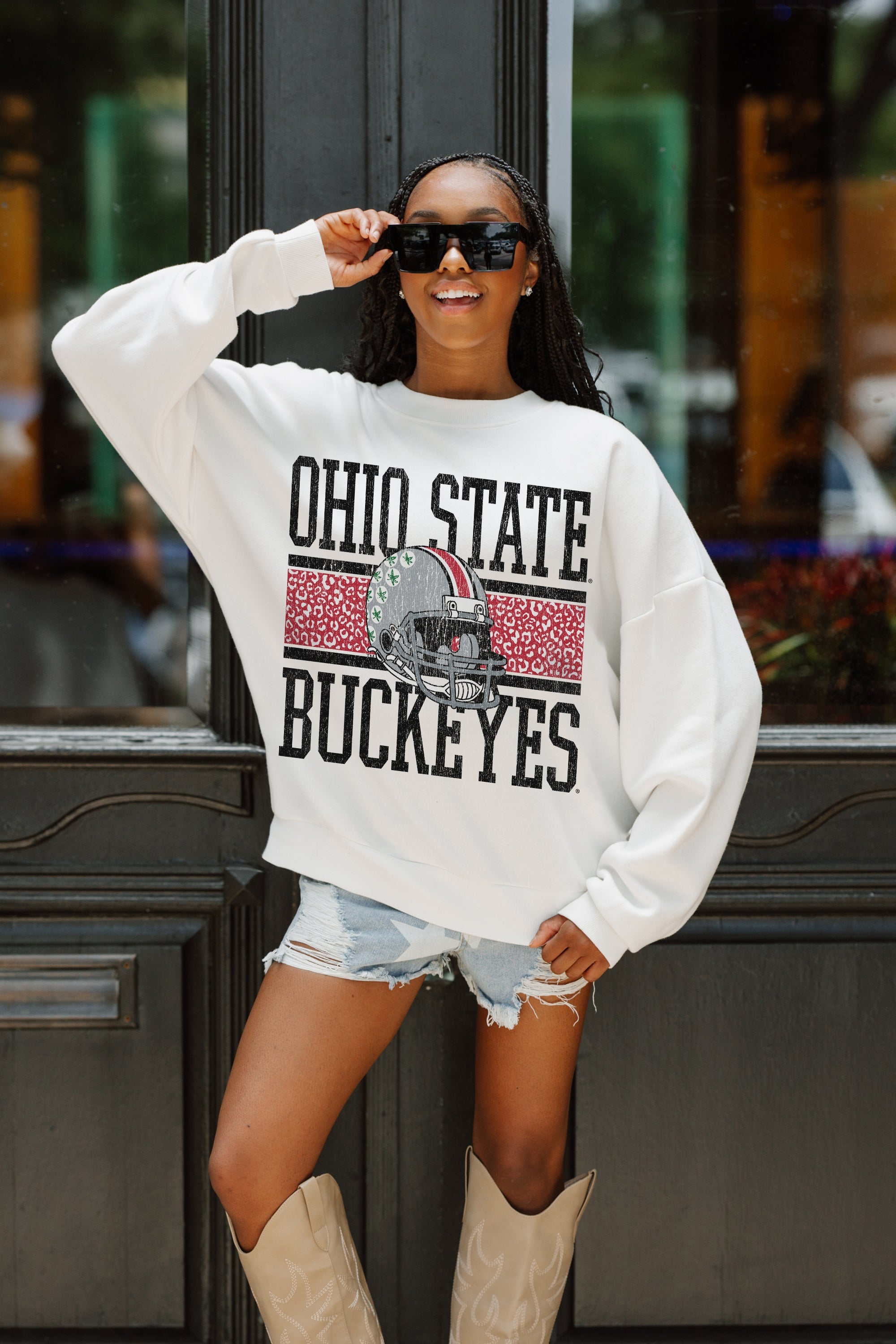 OHIO STATE BUCKEYES Fair Catch Crewneck Pullover – Gameday Couture