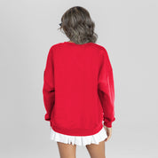 OHIO STATE BUCKEYES LEGACY CLUB PREMIUM FLEECE DROP SHOULDER CREWNECK PULLOVER