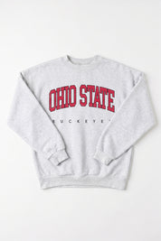 OHIO STATE BUCKEYES NEXT MOVE PREMIUM FLEECE UNISEX CREWNECK PULLOVER