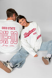 OHIO STATE BUCKEYES DAY ONE PREMIUM FLEECE UNISEX CREWNECK PULLOVER