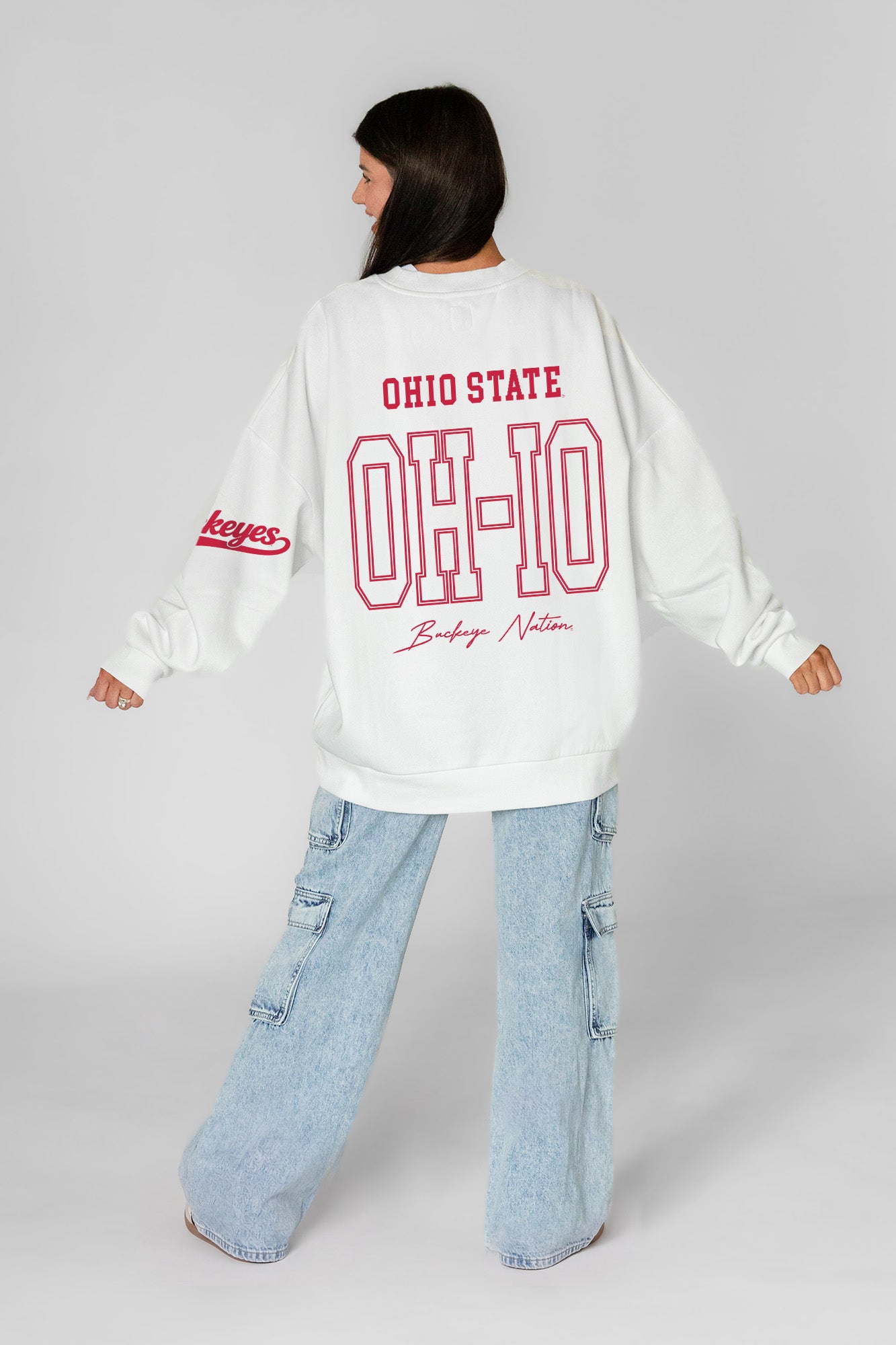 OHIO STATE BUCKEYES DAY ONE PREMIUM FLEECE UNISEX CREWNECK PULLOVER