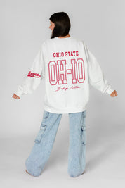 OHIO STATE BUCKEYES DAY ONE PREMIUM FLEECE UNISEX CREWNECK PULLOVER