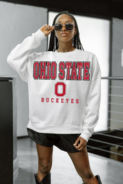 OHIO STATE BUCKEYES Freestyle Fleece Drop-Shoulder Pullover