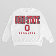 OHIO STATE BUCKEYES Freestyle Fleece Drop-Shoulder Pullover