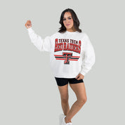 TEXAS TECH RED RAIDERS SWIFT STRIKE PREMIUM FLEECE DROP SHOULDER CREWNECK PULLOVER