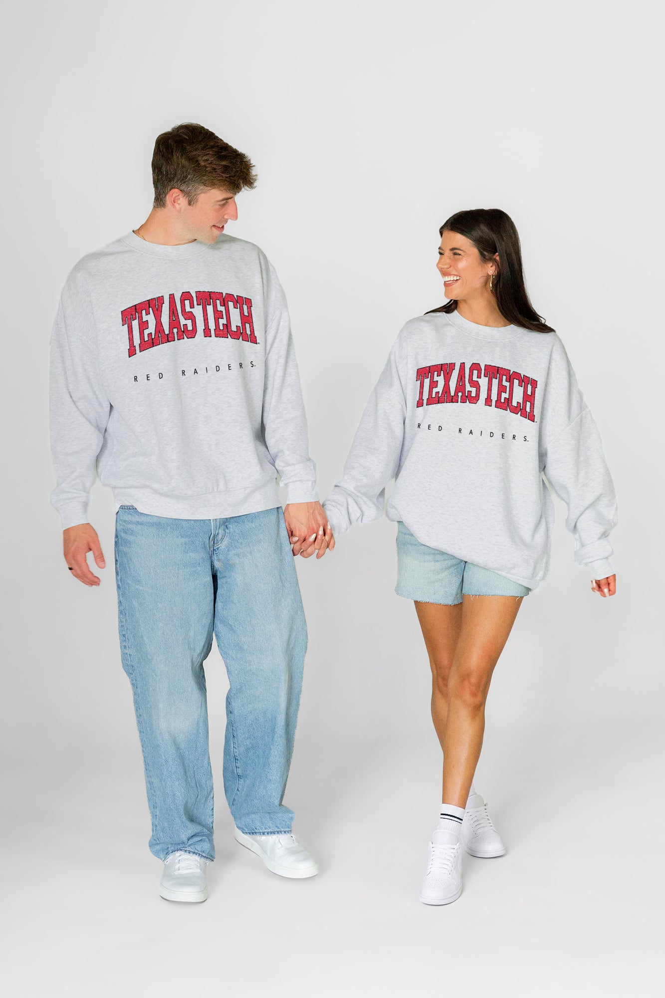 TEXAS TECH RED RAIDERS NEXT MOVE PREMIUM FLEECE UNISEX CREWNECK PULLOVER