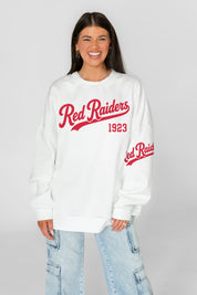 TEXAS TECH RED RAIDERS DAY ONE PREMIUM FLEECE UNISEX CREWNECK PULLOVER