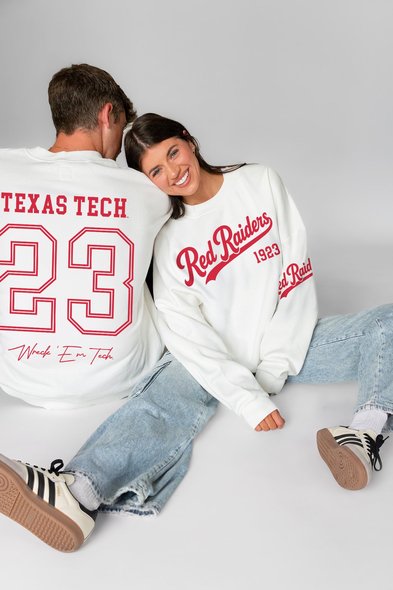 TEXAS TECH RED RAIDERS DAY ONE PREMIUM FLEECE UNISEX CREWNECK PULLOVER