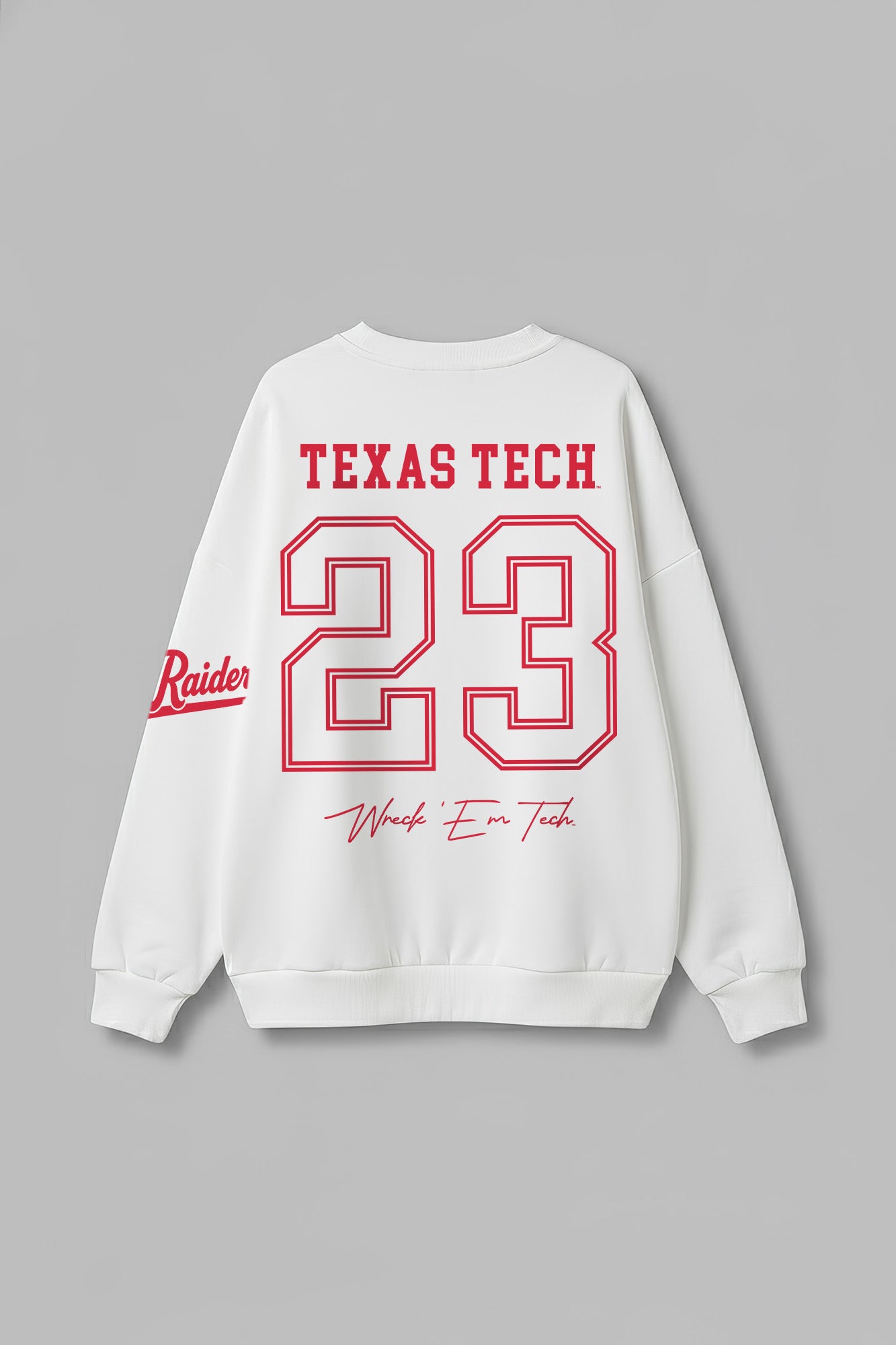TEXAS TECH RED RAIDERS DAY ONE PREMIUM FLEECE UNISEX CREWNECK PULLOVER