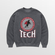 TEXAS TECH RED RAIDERS SATURDAY SEAL PREMIUM FLEECE DROP SHOULDER CREWNECK PULLOVER