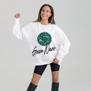 TULANE GREEN WAVE WILD BREAKTHROUGH PREMIUM FLEECE CREWNECK PULLOVER