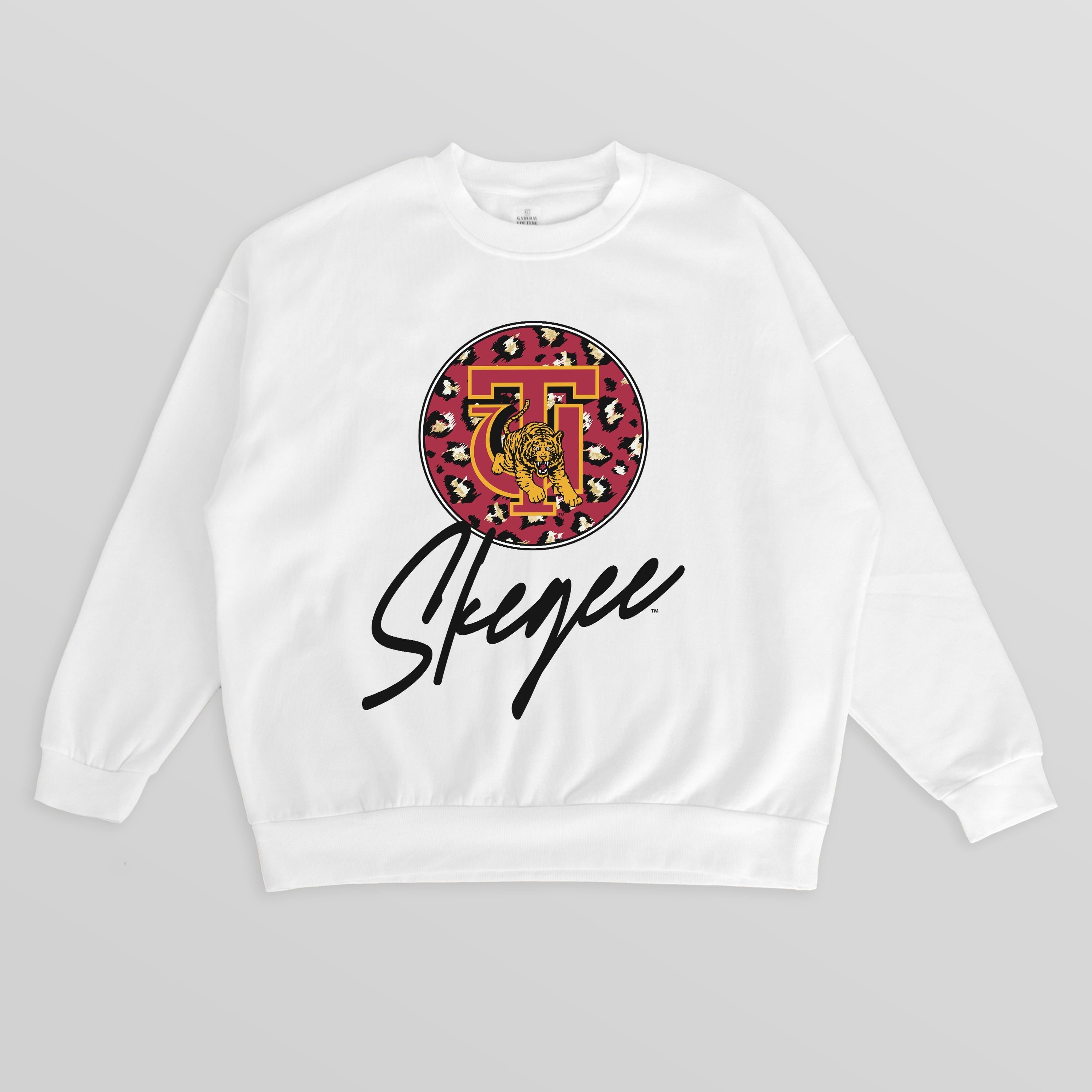 TUSKEGEE GOLDEN TIGERS WILD BREAKTHROUGH PREMIUM FLEECE CREWNECK PULLOVER
