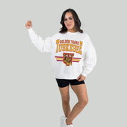 TUSKEGEE GOLDEN TIGERS SWIFT STRIKE PREMIUM FLEECE DROP SHOULDER CREWNECK PULLOVER