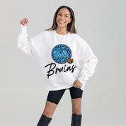 UCLA BRUINS WILD BREAKTHROUGH PREMIUM FLEECE CREWNECK PULLOVER