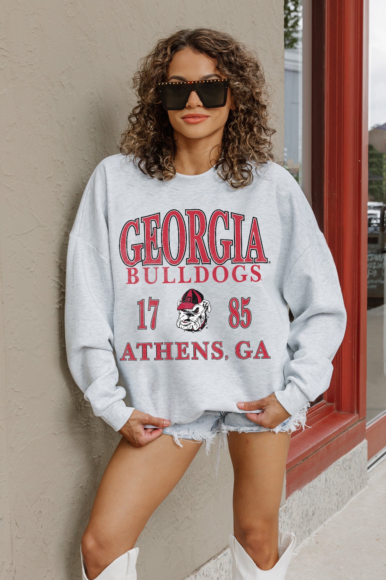 GEORGIA BULLDOGS Allegiance Fleece Drop-Shoulder Pullover