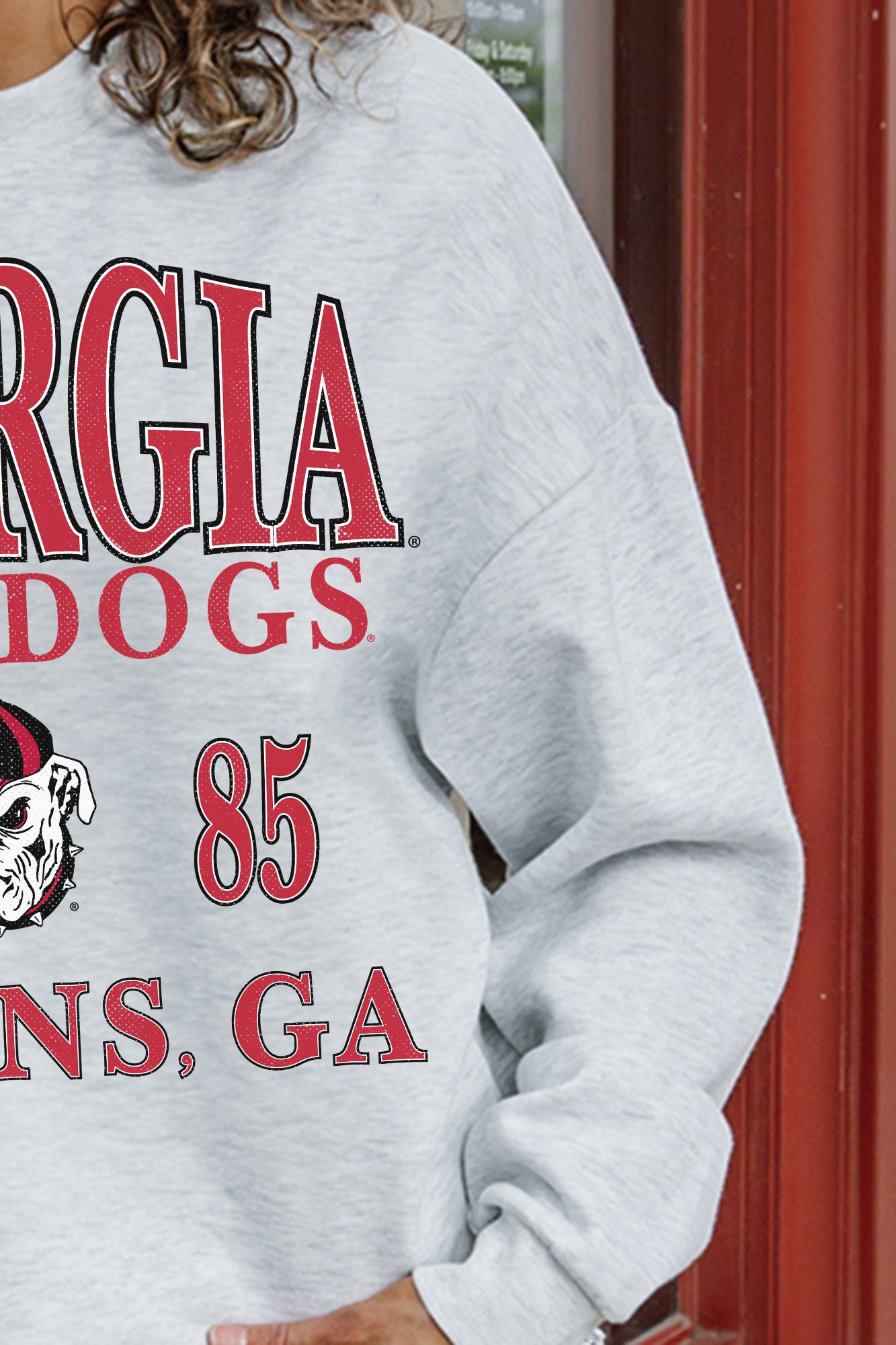 GEORGIA BULLDOGS Allegiance Fleece Drop-Shoulder Pullover