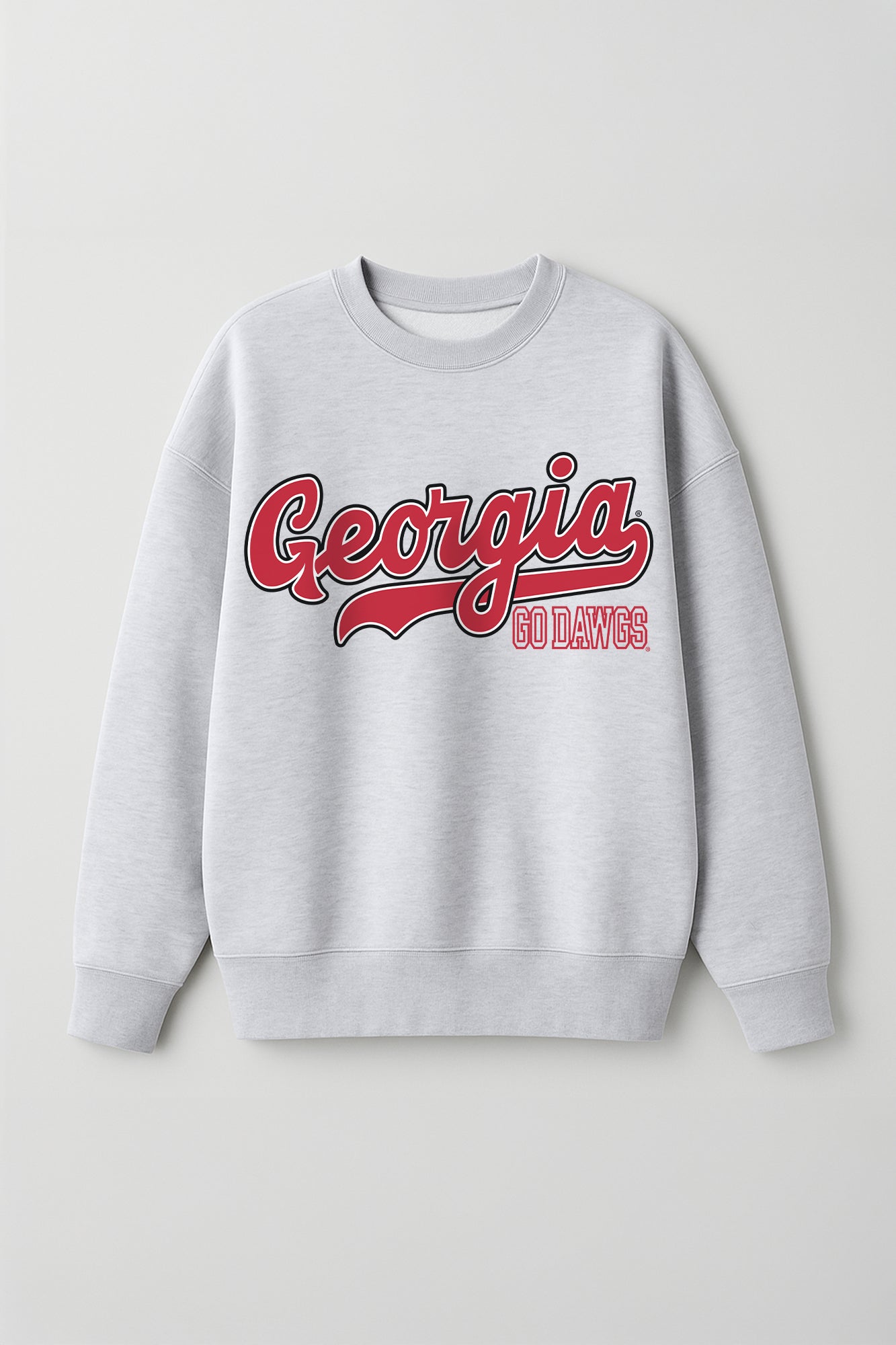 GEORGIA BULLDOGS CLASSIC WIN PREMIUM FLEECE CREWNECK PULLOVER