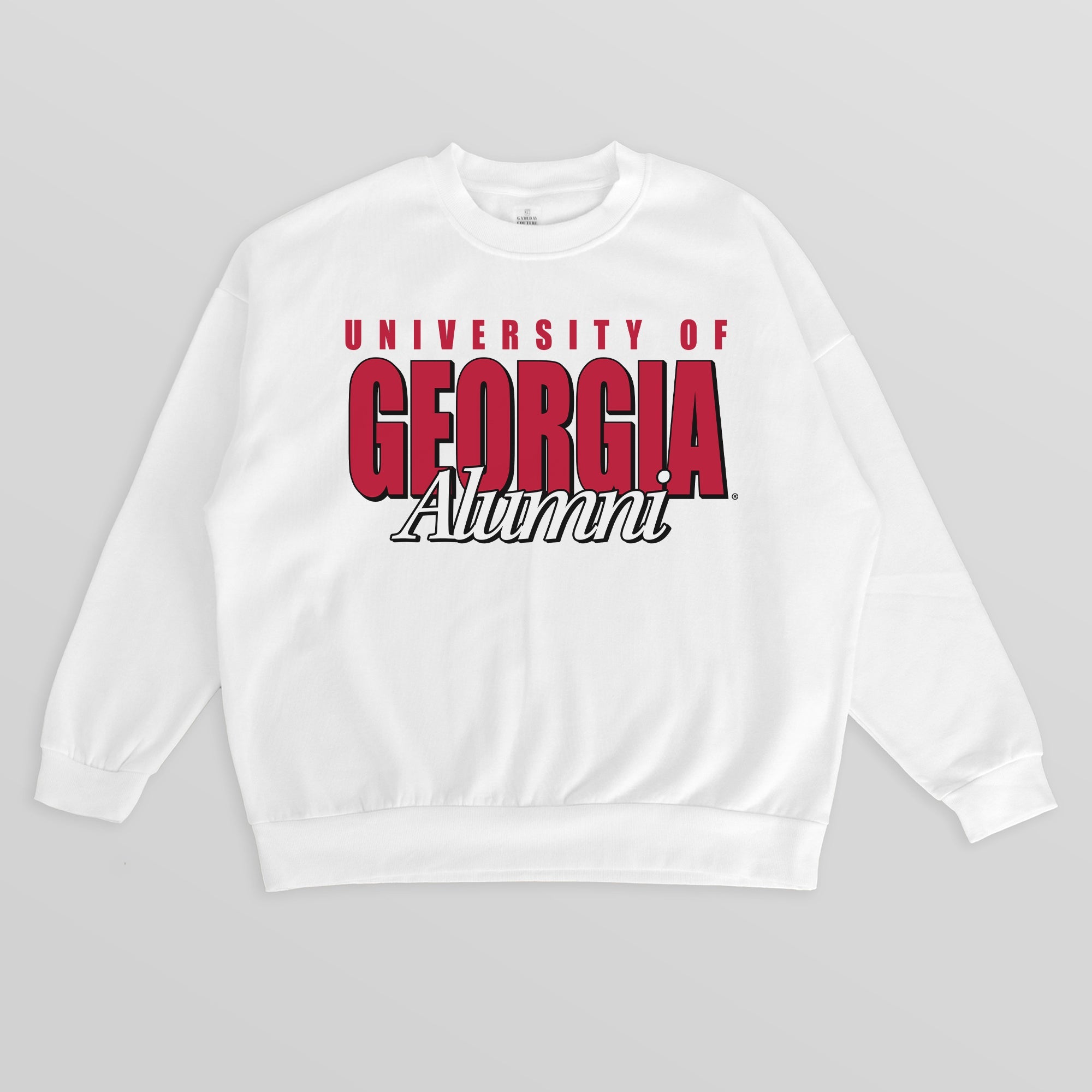 GEORGIA BULLDOGS ALUMNI ERA PREMIUM DROP SHOULDER FLEECE CREWNECK PULLOVER