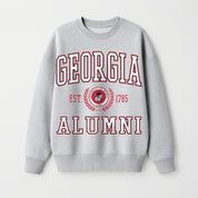 GEORGIA BULLDOGS DEGREE UNLOCKED PREMIUM DROP SHOULDER FLEECE CREWNECK PULLOVER