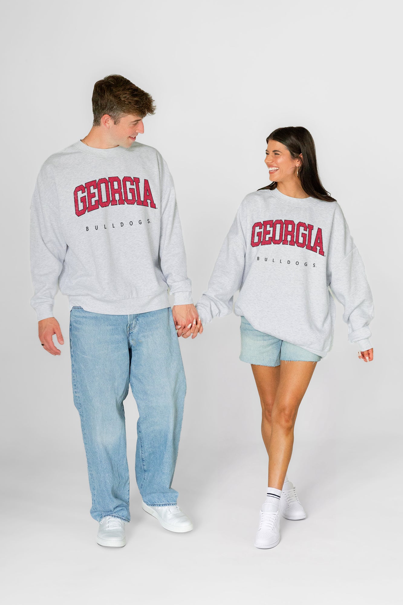 GEORGIA BULLDOGS NEXT MOVE PREMIUM FLEECE UNISEX CREWNECK PULLOVER
