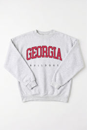 GEORGIA BULLDOGS NEXT MOVE PREMIUM FLEECE UNISEX CREWNECK PULLOVER