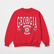 GEORGIA BULLDOGS HONOR BOUND PREMIUM FLEECE CREWNECK PULLOVER