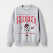 GEORGIA BULLDOGS INSTANT CLASSIC PREMIUM FLEECE DROP SHOULDER CREWNECK PULLOVER