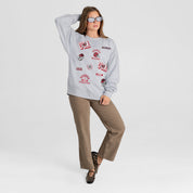 GEORGIA BULLDOGS ALL IN REPEAT PREMIUM FLEECE DROP SHOULDER CREWNECK PULLOVER
