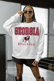 GEORGIA BULLDOGS Freestyle Fleece Drop-Shoulder Pullover
