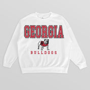 GEORGIA BULLDOGS Freestyle Fleece Drop-Shoulder Pullover