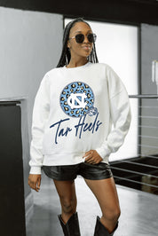 NORTH CAROLINA TAR HEELS WILD BREAKTHROUGH PREMIUM FLEECE CREWNECK PULLOVER