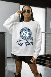 NORTH CAROLINA TAR HEELS WILD BREAKTHROUGH PREMIUM FLEECE CREWNECK PULLOVER
