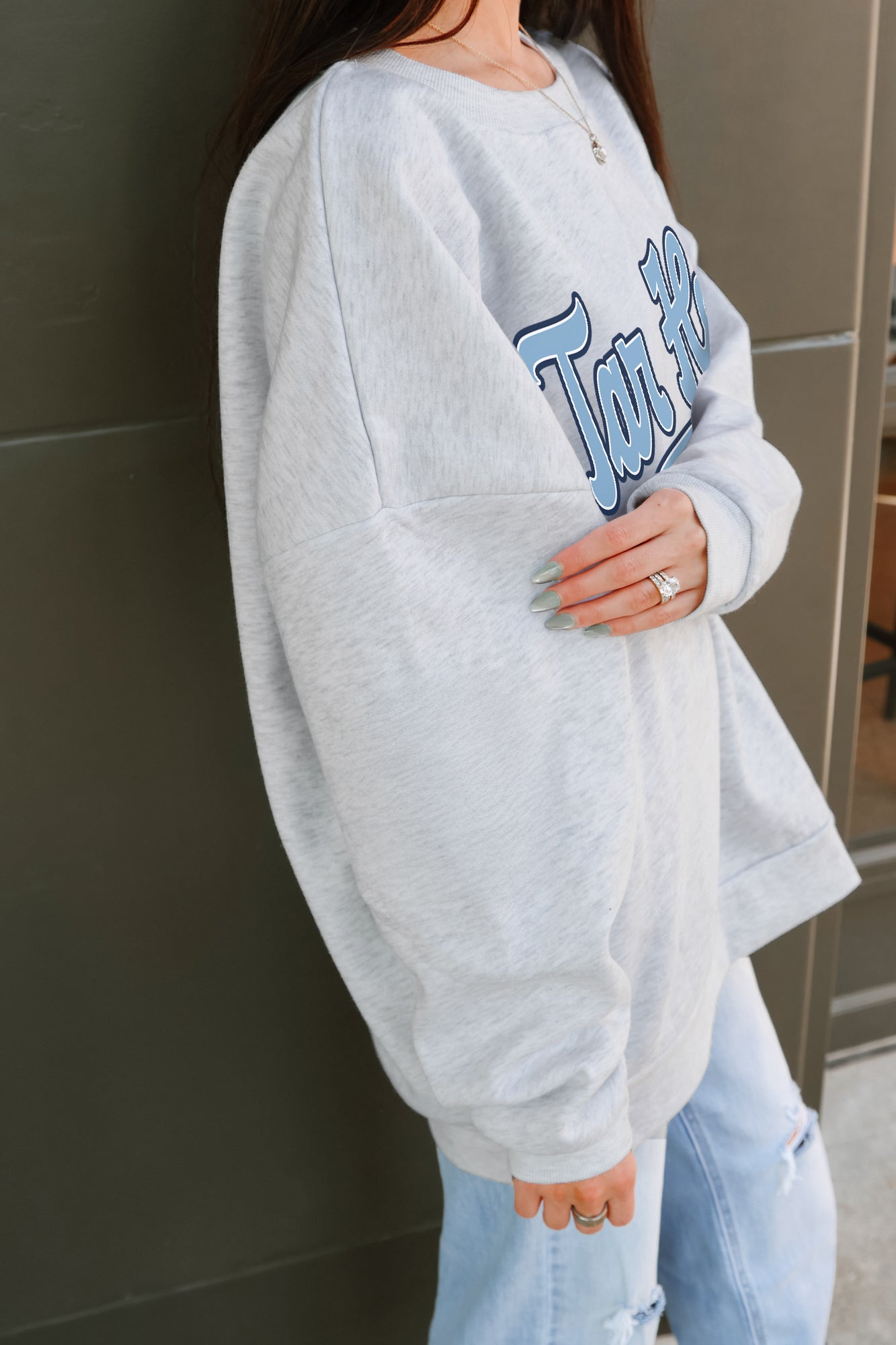 NORTH CAROLINA TAR HEELS CLASSIC WIN PREMIUM FLEECE CREWNECK PULLOVER