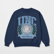 NORTH CAROLINA TAR HEELS CLASSIC ARCHIVES PREMIUM DROP SHOULDER FLEECE CREWNECK PULLOVER