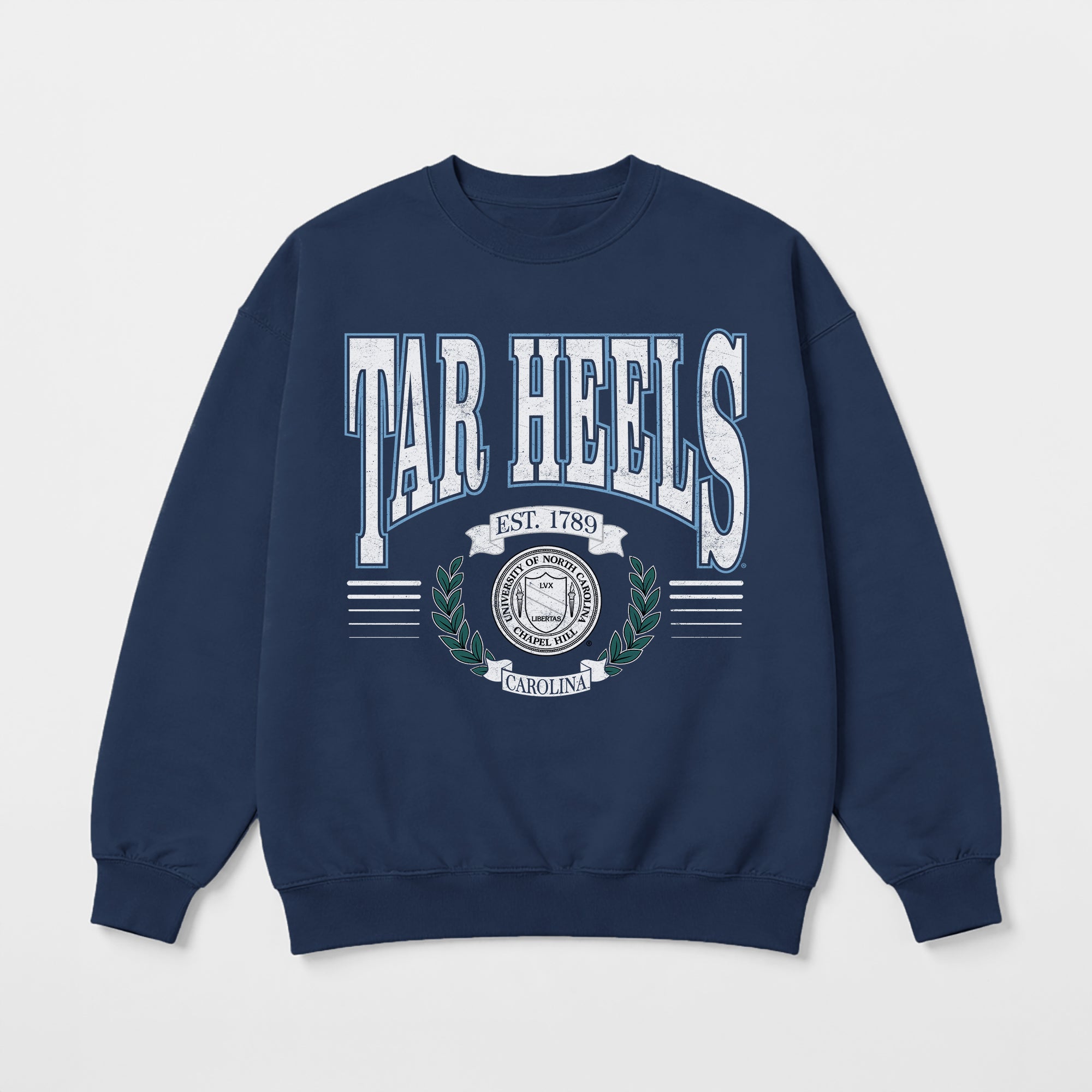 NORTH CAROLINA TAR HEELS HONOR BOUND PREMIUM FLEECE CREWNECK PULLOVER