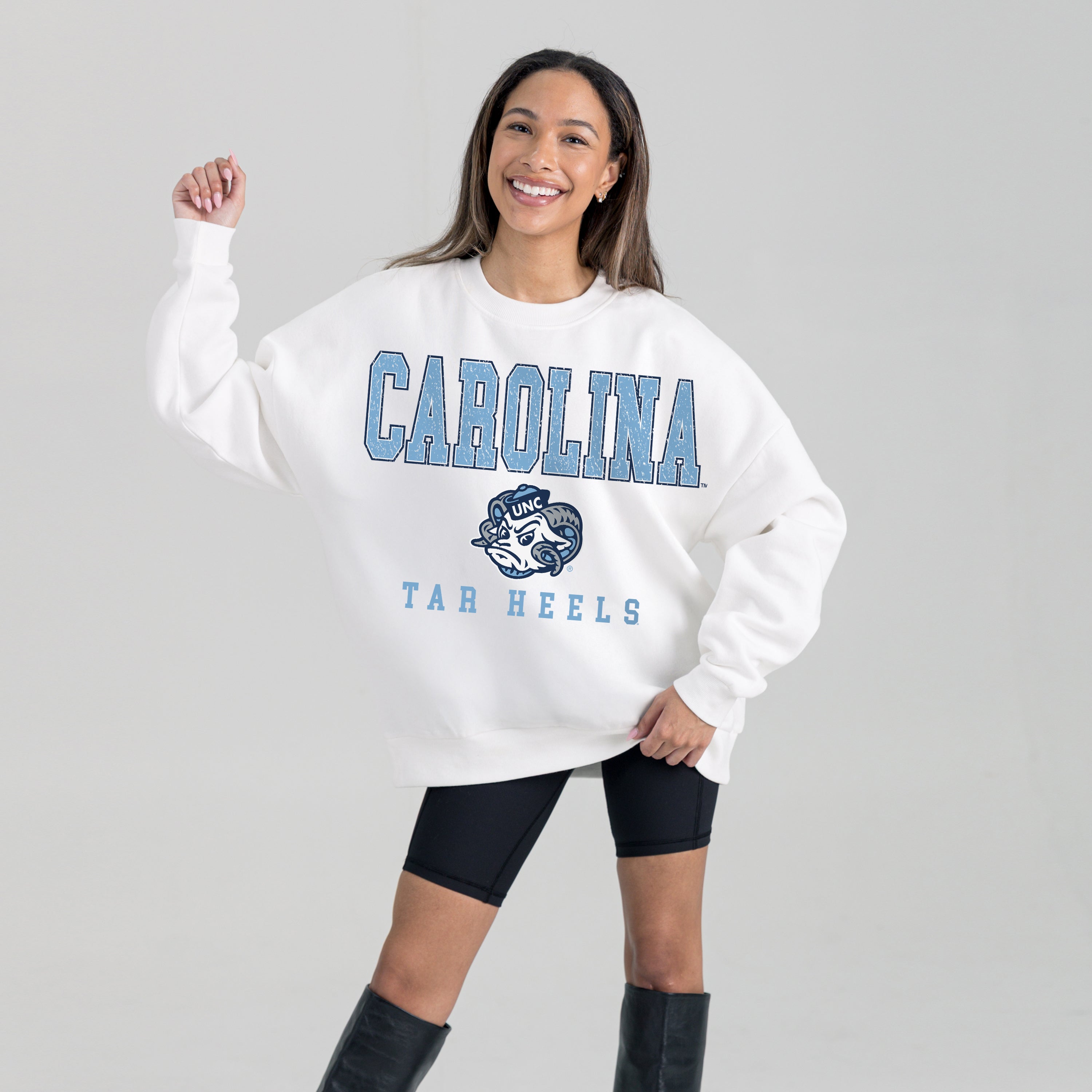 NORTH CAROLINA TAR HEELS Freestyle Fleece Drop-Shoulder Pullover