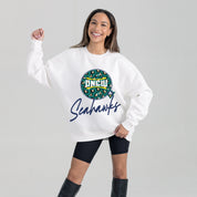 UNC WILMINGTON SEAHAWKS WILD BREAKTHROUGH PREMIUM FLEECE CREWNECK PULLOVER