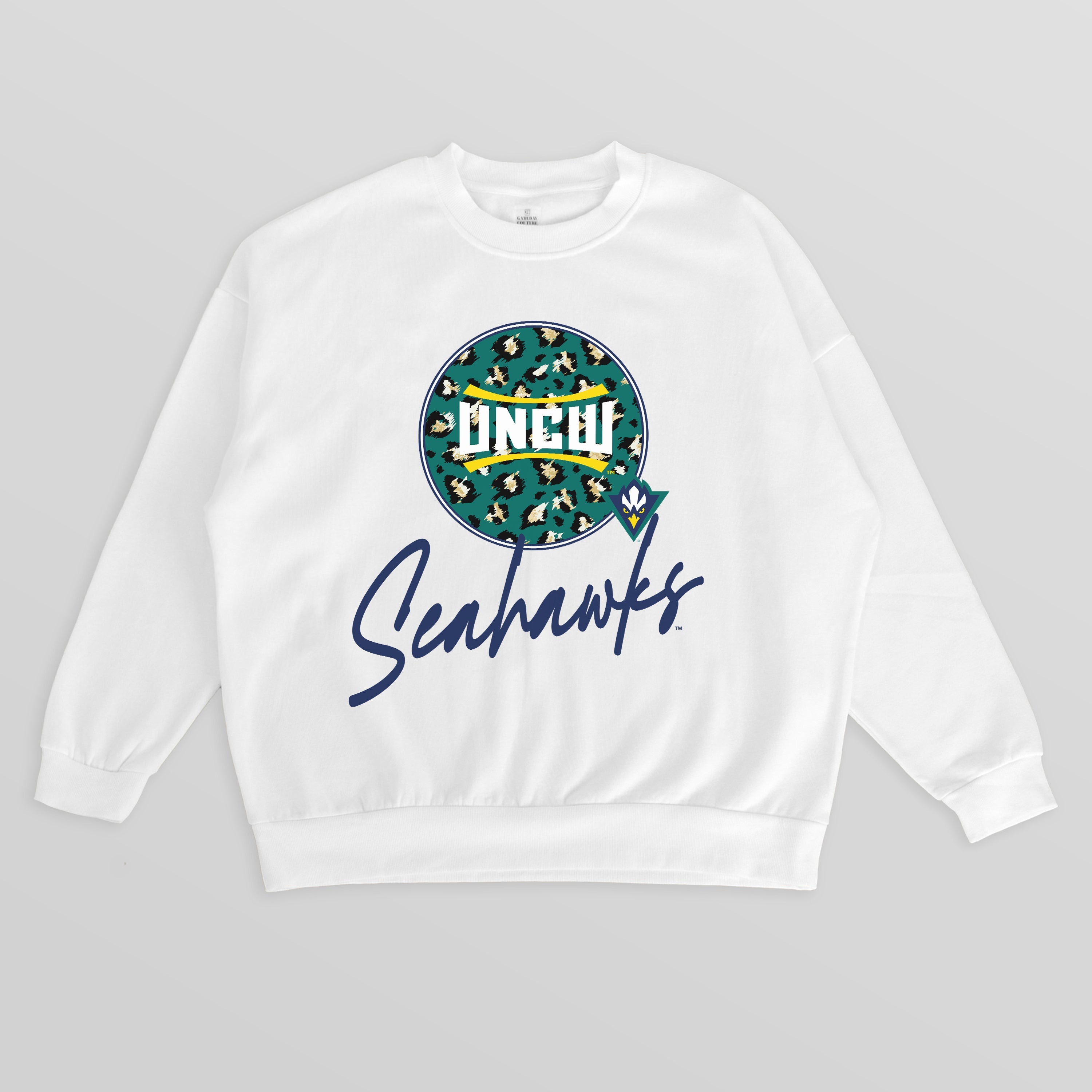 UNC WILMINGTON SEAHAWKS WILD BREAKTHROUGH PREMIUM FLEECE CREWNECK PULLOVER
