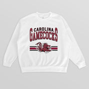 SOUTH CAROLINA GAMECOCKS SWIFT STRIKE PREMIUM FLEECE DROP SHOULDER CREWNECK PULLOVER