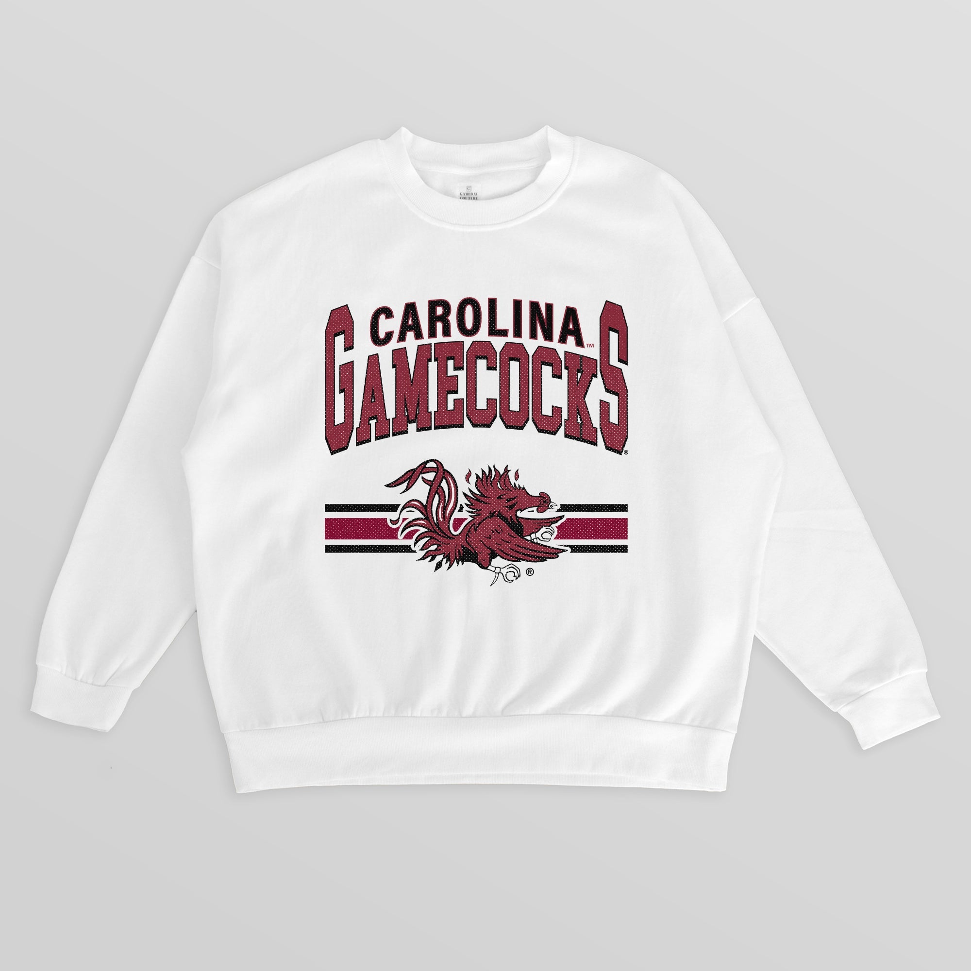 SOUTH CAROLINA GAMECOCKS SWIFT STRIKE PREMIUM FLEECE DROP SHOULDER CREWNECK PULLOVER