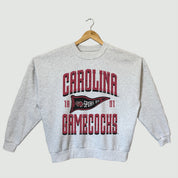 SOUTH CAROLINA GAMECOCKS PENNANT PRIDE PREMIUM FLEECE DROP SHOULDER CREWNECK PULLOVER