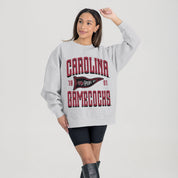 SOUTH CAROLINA GAMECOCKS PENNANT PRIDE PREMIUM FLEECE DROP SHOULDER CREWNECK PULLOVER